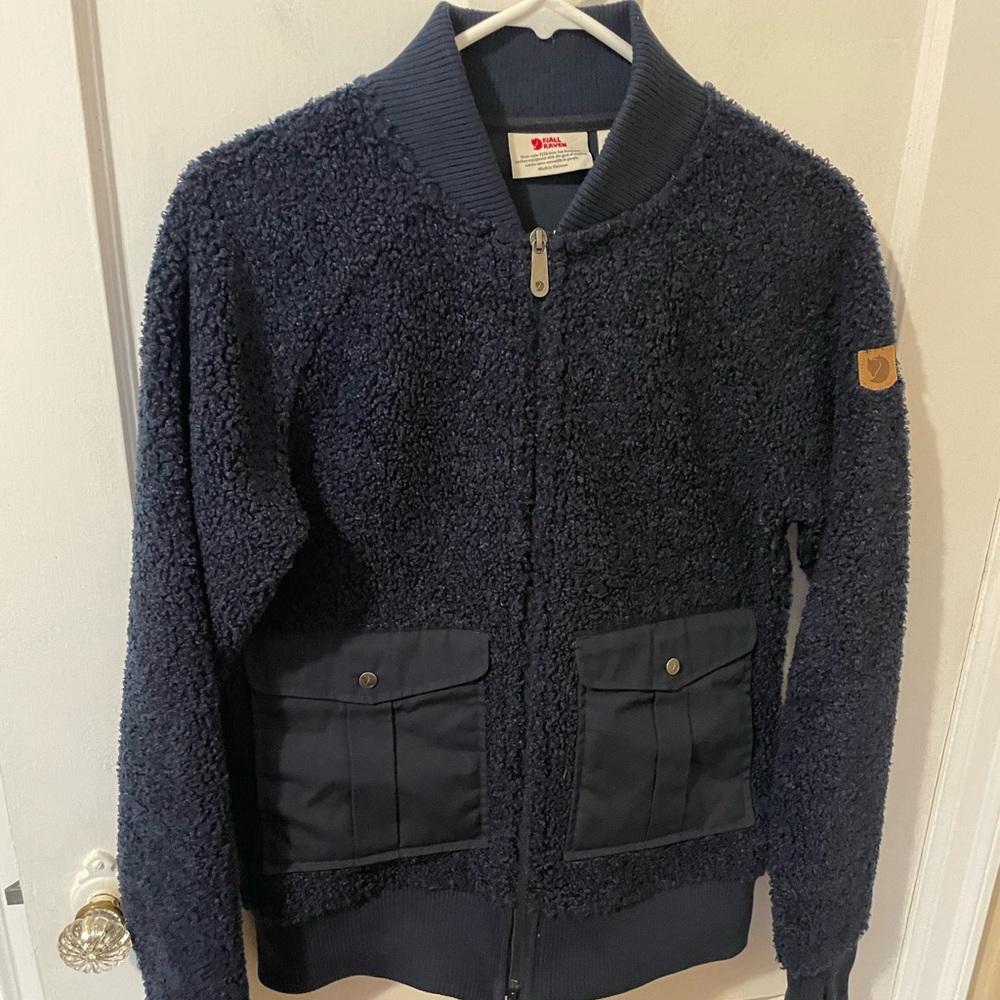 Fjallraven Greenland Pile Fleece Jacket Navy
